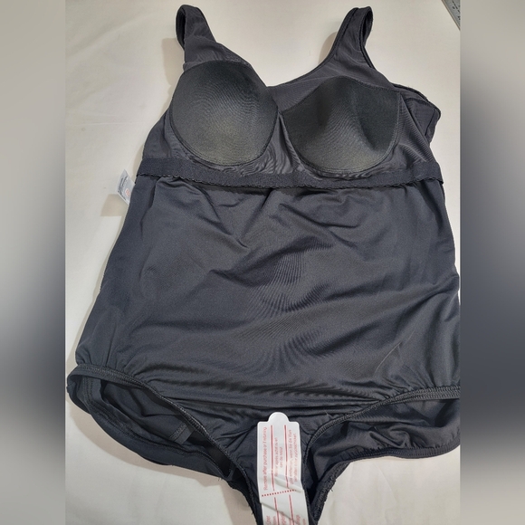 Lands' End Scoop Neck Mini Swim Dress Swimsuit 1X (16-18) - Picture 12 of 15